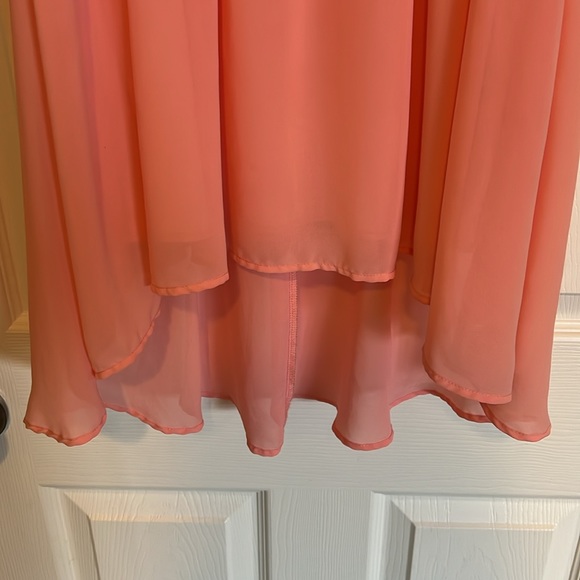 LUSH pink High-Low Dress size Medium - Picture 3 of 6